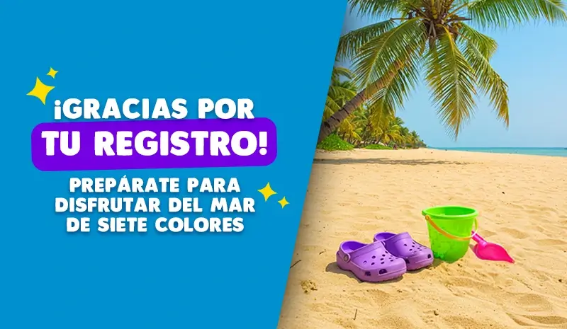 Pop up registro exitoso