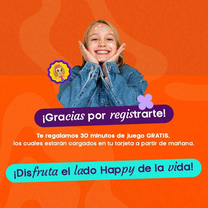 Pop up registro exitoso